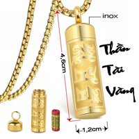 MẶT DÂY CHUYỀN INOX TRỤ RỔNG MD187 - đem lại may mắn cho người đeo