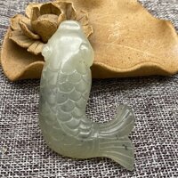 Mặt Dây Chuyền Khắc Hình Cá Phong Cách Retro 7.21