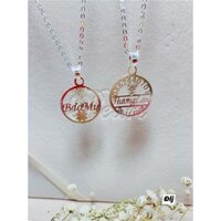 Mặt dây chuyền khắc tên theo yêu cầu