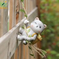 Mặt dây chuyền leo cây gấu trúc HJKL Nhựa trang trí sân vườn ngoài trời sáng tạo