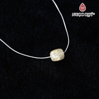Mặt dây chuyền lu thống đá thạch anh tóc vàng 11mm tặng dây bạc mệnh thủy,kim - Ngọc Quý Gemstones