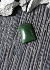 Mặt dây chuyền, mặt nhẫn đá ngọc bích mệnh hỏa, mộc - Ngọc Quý Gemstones - Bản vuông - 17x12mm