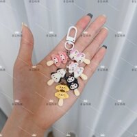 Mặt Dây chuyền móc khóa Băng Sanrio mới nguyên bản phong cách Nhật Bản ngọt ngào trái tim nữ tính túi sách phụ kiện quà tặng bạn gái 12.20