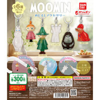 Mặt dây chuyền MOOMIN trong suốt BANDAI chính hãng Nhật Bản MOOMIN Ô treo đồ chơi viên nang
