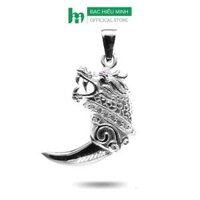 Mặt Dây Chuyền Nam Bạc Hiểu Minh MDN034 - Nanh Hình Sư Tử - Bảo Hành Vĩnh Viễn ( Hàng Chính Hãng )