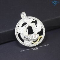 Mặt dây chuyền nam bạc hình cá chép
