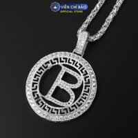 Mặt dây chuyền nam chữ B chất liệu bạc S925 - Viễn Chí Bảo M300514-BH