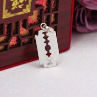 Mặt dây chuyền nam hình dao tem chuẩn bạc ta