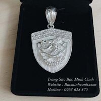 Mặt dây chuyền nam rồng hình khiên MN041
