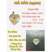 Mặt dây chuyền Nam/Nữ đá MÃ NÃO (agate)