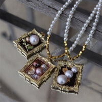 Mặt Dây Chuyền Ngọc Trai Nước Ngọt Tự Nhiên Khung Ảnh