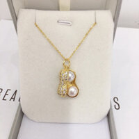 Mặt dây chuyền ngọc trai nước ngọt tự nhiên Ánh sáng sang trọng Mặt dây chuyền ngọc trai đậu phộng cao cấp Trang sức