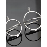 Mặt dây chuyền ngọc trai tròn bạc S925, gắn lồng bóng lớn, móc đèn lồng, hổ phách, không cần khoan, DIY 20-30