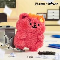 Mặt dây chuyền nhồi bông hình gấu MINISO, máy bọ cạp, màu đỏ, kiểu dáng ấm áp, đồ trang trí treo, đồ chơi búp bê