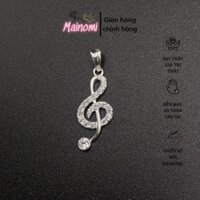 Mặt dây chuyền nốt nhạc xinh xắn MAINOMI chuẩn bạc cao cấp