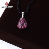 Mặt dây chuyền nữ hoàng hồ ly chúa 9 đuôi ruby nam phi mệnh hỏa, thổ - Ngọc Quý Gemstones
