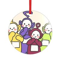 Mặt dây chuyền ô tô Acrylic hai mặt Teletubbies | Trang trí xe hơi | Trang trí gia đình | Ý tưởng quà tặng