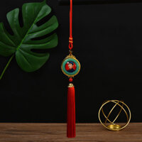 Mặt Dây chuyền ô tô Mao Chủ Tịch hợp kim Phật Bà Quan Âm treo ô tô dát vàng ngọc treo ô tô gương chiếu hậu trang trí nội thất