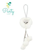 Mặt dây chuyền ô tô PARTYCENTER, Đồ trang trí treo ô tô, Quà tặng sáng tạo Động vật Thủ công Bóng lông thú Trang trí ô tô Mặt dây chuyền gương chiếu hậu Trang trí nội thất