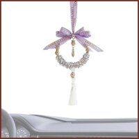 Mặt Dây Chuyền Pha Lê Hình Quả Bầu Kèm Dây Thừng Thắt Nơ Trang Trí Gương Xe Hơi Quyến Rũ Cho Nữ haoyisvn