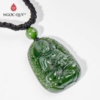 Mặt dây chuyền phật bản mệnh Ngọc Bích Nephrite mệnh hỏa , mộc - Ngọc Quý