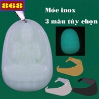 Mặt dây chuyền Phật Đại Nhật Như Lai Đá Dạ Quang 3.6 cm MDDQB1 - Hộ mệnh tuổi Mùi, Thân - Mặt Phật Đá Phong thủy Bình an