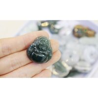 Mặt dây chuyền Phật Di lặc Cẩm thạch- mệnh Mộc- Hỏa