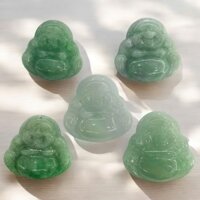 Mặt Dây Chuyền Phật Di lặc Cẩm Thạch Xanh Lý Mẫu 2 - Ngọc Trai Trường Thịnh