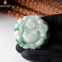 Mặt dây chuyền Phật Di Lặc đá cẩm thạch type A - Ngọc Quý