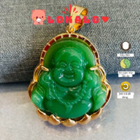 Mặt Dây Chuyền Phật Di Lặc Mạ Vàng 10k Nhiều Màu.Mặt Dây Chuyền Phong Thuỷ