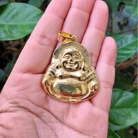 Mặt Dây Chuyền Phật Di Lạc Cười Vui Vẻ May Mắn Bằng Inox Đặc Mạ Vàng Cao Cấp - Đeo An Toàn Với Mọi Làn Da Lokalo 3012.22