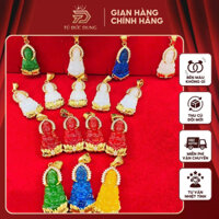 Mặt dây chuyền quan âm cao 3cm đá đủ màu