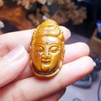 Mặt dây chuyền quan âm đá mắt hổ