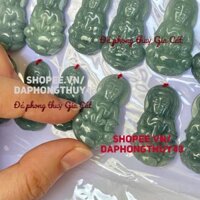 Mặt dây chuyền quan âm lam ng 30x18mm sdep mới chuẩn