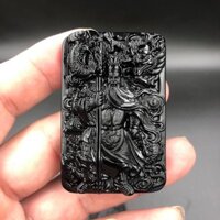 Mặt dây chuyền Quan Công obsidian H1