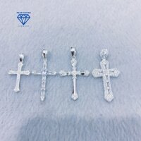 Mặt dây chuyền thánh giá bạc 925 cao cấp, trang sức bạc PHJ, quà tặng