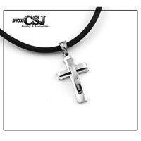 Mặt dây chuyền thánh giá inox đẹp không đen dc128 Pitaca