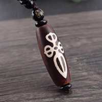 Mặt dây chuyền thiên châu Dzi chày kim cang Tây Tạng may mắn và bình an