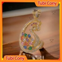 Mặt dây chuyền thiên nga nhiều màu M1176176A - 210 - UA Tubi Cony - Sang trọng - Quý Phái