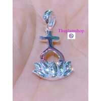 Mặt dây chuyền Thiên Tâm đài sen bạc s925 Thuylamshop