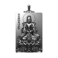 Mặt dây chuyền tổng thống Taishang Hongjun cho nam, dây chuyền mạ bạc Taishang Laojun, Phật sinh Taiyi, mẫu mới