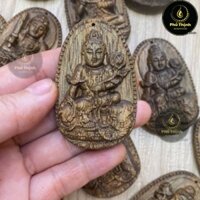 Mặt dây chuyền trầm hương hình phật, mặt vòng cổ phong thủy mang lại sự may mắn và bình an