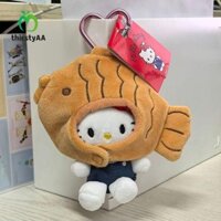 Mặt dây chuyền túi búp bê BEAUTYBAR, Móc khóa búp bê sang trọng hình Taiyaki Kawaii, Widgets Đồ chơi nhồi bông mềm Cây thông Noel Móc khóa ô tô Quà tặng