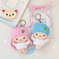 Mặt dây chuyền túi Gemini đồ treo búp bê sang trọng đáng yêu kiểu Nhật Móc Chìa Khóa cặp đôi nam nữ