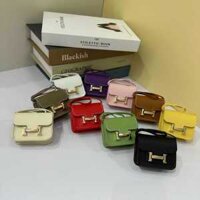Mặt dây chuyền túi Kangkang Da Thật Mini, túi nhỏ da bò vân tay cao cấp, tai nghe, túi đựng chìa khóa xe, trang trí treo xe