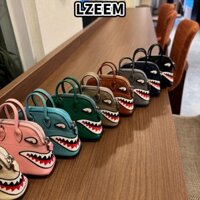 Mặt dây chuyền túi LZEEM, Móc chìa khóa Mini cao cấp, Túi đựng tai nghe phụ kiện bằng da