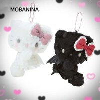 Mặt dây chuyền túi MOBANINA, Búp bê sang trọng thiên thần và quỷ Kawaii, Quà tặng cô gái móc khóa Hello Kitty KT dễ thương 12cm / 20cm