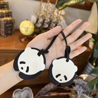 Mặt dây chuyền túi panda phim hoạt hình dễ thương mèo vải thiều móc khóa mặt dây chuyền xe hơi