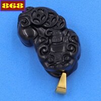 Mặt dây chuyền Tỳ hưu đá đen