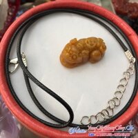 Mặt Dây Chuyền Tỳ Hưu Đá Thạch Anh Vàng